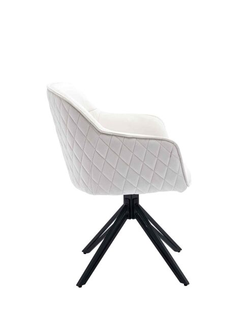 Fever - poltrona con trapuntatura a nido d'ape, beige - 59x60x83 cm