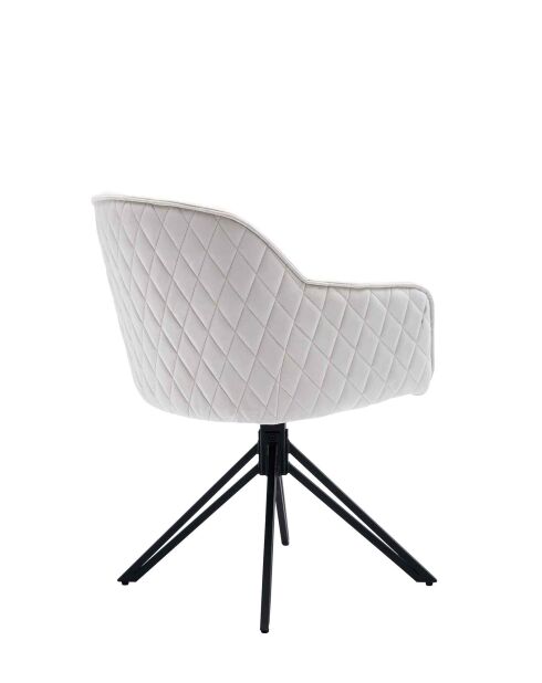 Fever - poltrona con trapuntatura a nido d'ape, beige - 59x60x83 cm