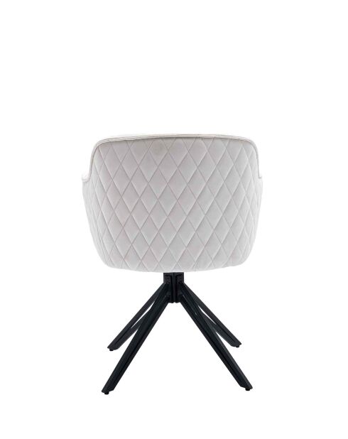 Fever - poltrona con trapuntatura a nido d'ape, beige - 59x60x83 cm