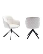 Fever - Sessel mit Wabensteppung, beige - 59x60x83 cm