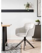 Fever - Sessel mit Wabensteppung, beige - 59x60x83 cm