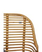 Sit - Lot de 2 fauteuil Rattan naturel,cadre noir antique - 56x59x84cm