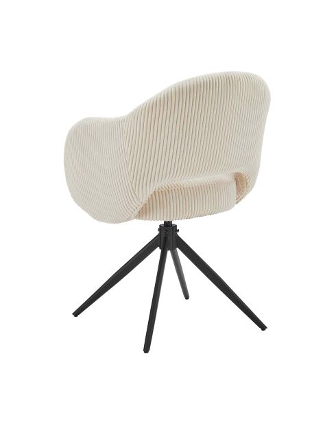 Fever - Poltrona beige effetto corda - 58x60x84 cm