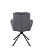 Fever - sillón de pana gris oscuro - 60x64x89 cm