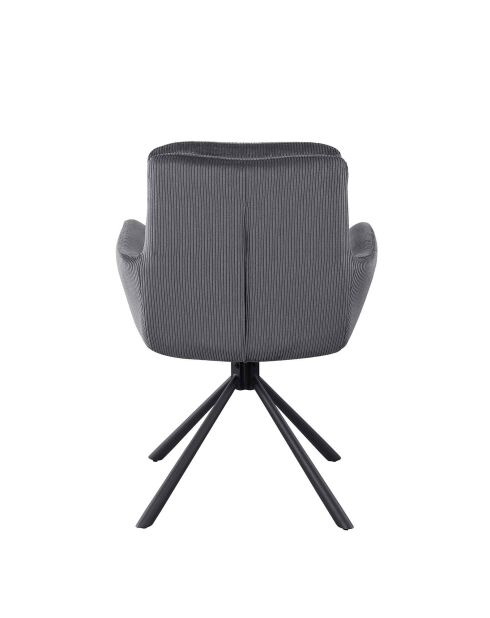 Fever - sillón de pana gris oscuro - 60x64x89 cm