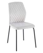 Fever - Set de 2 sillas gris claro - 46,5x56,5x92 cm