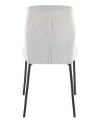 Fever - Set de 2 sillas gris claro - 46,5x56,5x92 cm