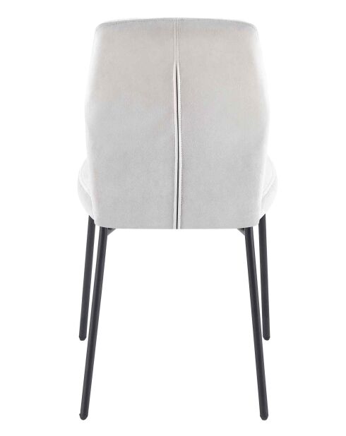 Fever - Set de 2 sillas gris claro - 46,5x56,5x92 cm