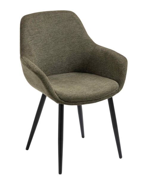 Fever - Set di 2 poltrone verde/nero - 64x59x86 cm