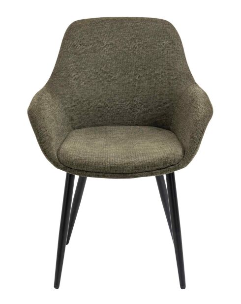 Fever - Set di 2 poltrone verde/nero - 64x59x86 cm