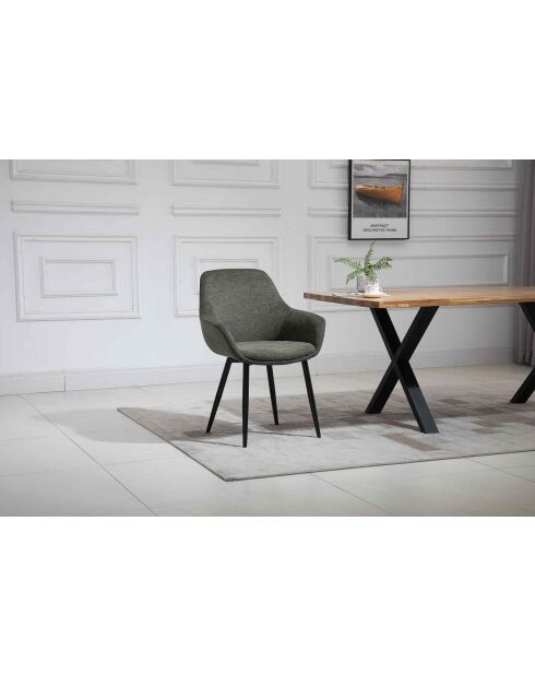 Fever - Set di 2 poltrone verde/nero - 64x59x86 cm