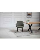 Fever - Set di 2 poltrone verde/nero - 64x59x86 cm