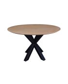 Sit - Tafel Scandi Natural Blond, Zwart - 120x120x75cm