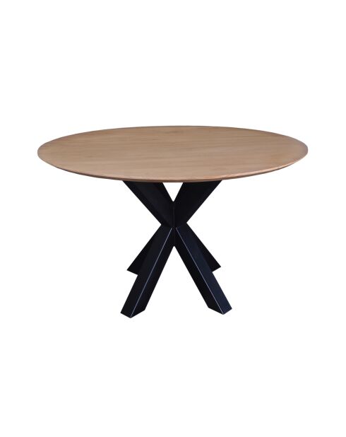 Sit - Tisch Scandi Naturblond, Schwarz - 120x120x75cm