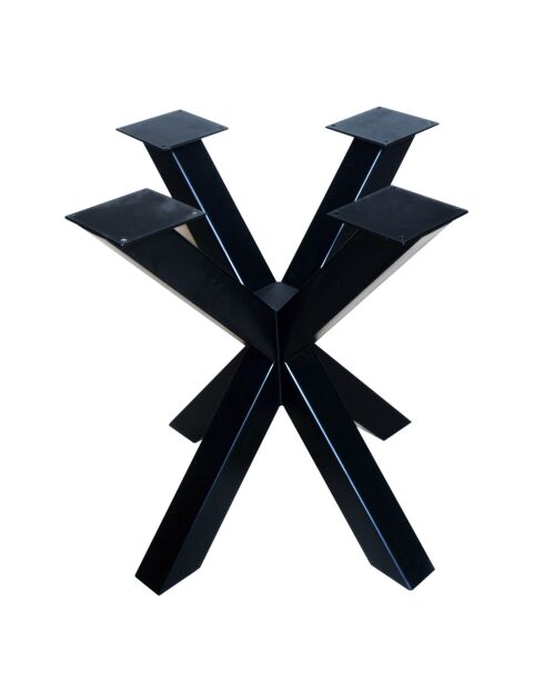 Sit - Tisch Scandi Naturblond, Schwarz - 120x120x75cm