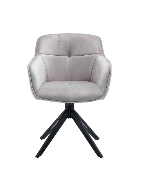 Fever - fauteuil met honingraatstiksel, lichtgrijs - 59x60x83 cm
