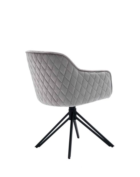 Fever - fauteuil met honingraatstiksel, lichtgrijs - 59x60x83 cm