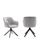 Fever - fauteuil met honingraatstiksel, lichtgrijs - 59x60x83 cm