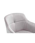 Fever - fauteuil met honingraatstiksel, lichtgrijs - 59x60x83 cm