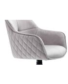 Fever - fauteuil met honingraatstiksel, lichtgrijs - 59x60x83 cm