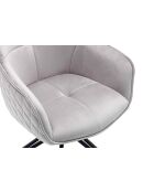 Fever - fauteuil met honingraatstiksel, lichtgrijs - 59x60x83 cm