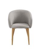 Fever - Set di 2 poltrone in tessuto strutturato tortora - 64,5x58x84 cm