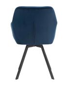 Fever - Sessel mit 360°-Drehfunktion marineblau/schwarz - 61x62x85 cm
