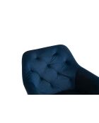 Fever - Sessel mit 360°-Drehfunktion marineblau/schwarz - 61x62x85 cm