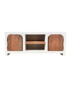 Credenza bassa Sit - Holvik bianca, naturale - 150x40x60cm