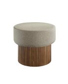 Fever - Pouf avec rangement noyer/marron -D.50 cm