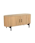 Sit - Buffet TV Stripe naturel, noir - 120x40x54cm