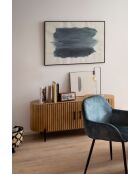 Sit - Buffet TV Stripe naturel, noir - 120x40x54cm