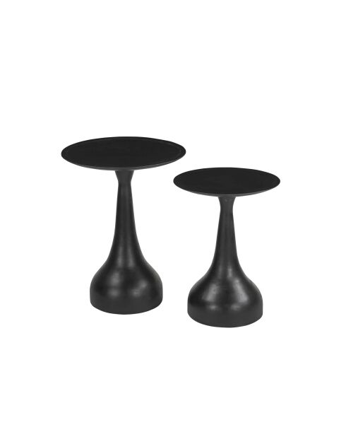 Sit - Table d'appoint Black Smooth noire - 38x38x52cm