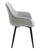 Fever - Set de 2 sillones gris claro/negro - 64x59x86 cm