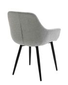 Fever - Set de 2 sillones gris claro/negro - 64x59x86 cm