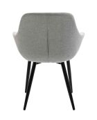 Fever - Set de 2 sillones gris claro/negro - 64x59x86 cm