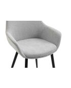 Fever - Set de 2 sillones gris claro/negro - 64x59x86 cm
