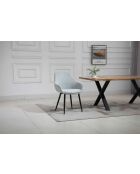 Fever - Set de 2 sillones gris claro/negro - 64x59x86 cm