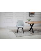 Fever - Set de 2 sillones gris claro/negro - 64x59x86 cm