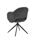 Fever - Fauteuil in donkergrijze cordurolook - 58x60x84 cm