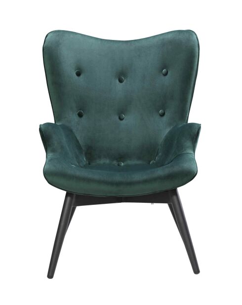 Fever - Poltrona verde, velluto - 80x99x92 cm