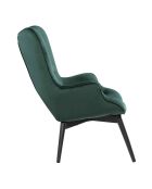 Fever - Poltrona verde, velluto - 80x99x92 cm