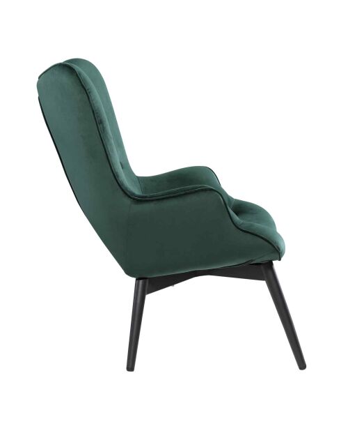 Fever - Poltrona verde, velluto - 80x99x92 cm