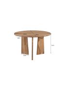 Sit - Table Wave naturel - 120x120x77cm