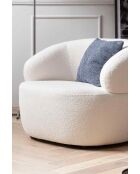 Fever - Fauteuil en tissu bouclé blanc - 88x89x69 cm
