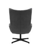 Fever - Sessel und Hocker aus grauschwarzem Kabel - 82x85x106 cm