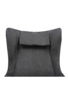 Fever - Sessel und Hocker aus grauschwarzem Kabel - 82x85x106 cm