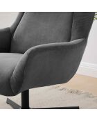 Fever - Sessel und Hocker aus grauschwarzem Kabel - 82x85x106 cm