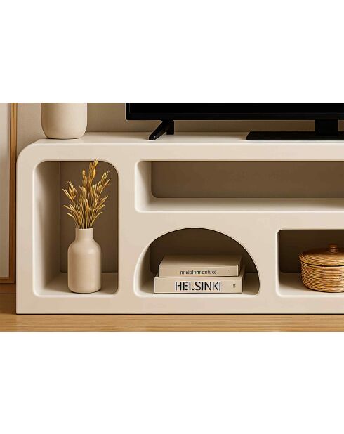 Sit - Buffet bas Holvik blanc naturel - 160x40x50cm