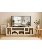 Sit - Credenza bassa Holvik bianco naturale - 160x40x50cm